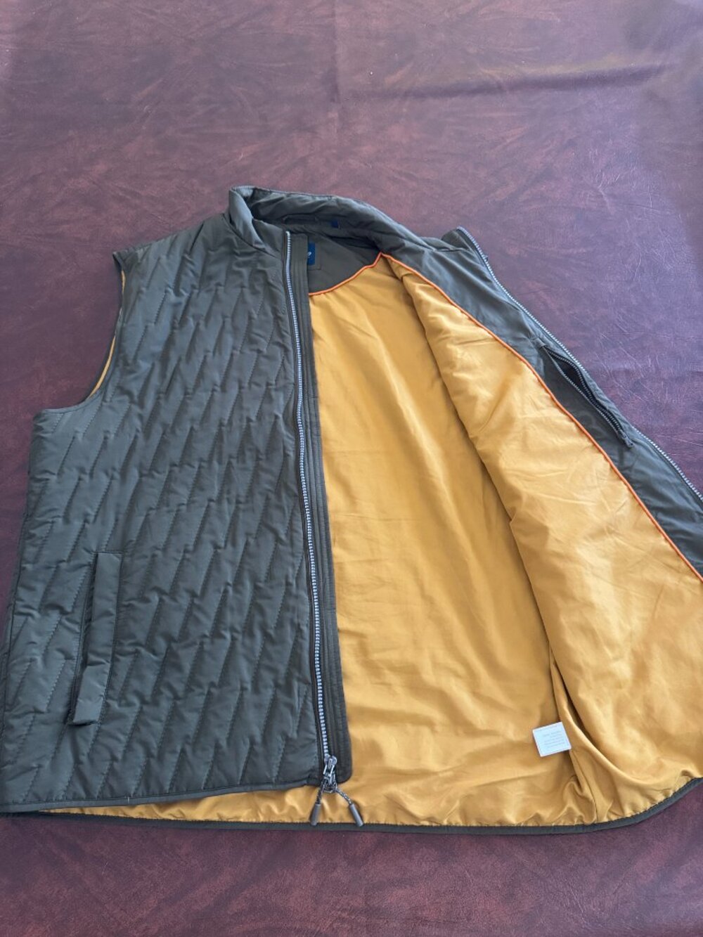 Johnnie-O Santa Monica * California X-Large Men's BELFRY Vest in Mangrove - Picture 8 of 12